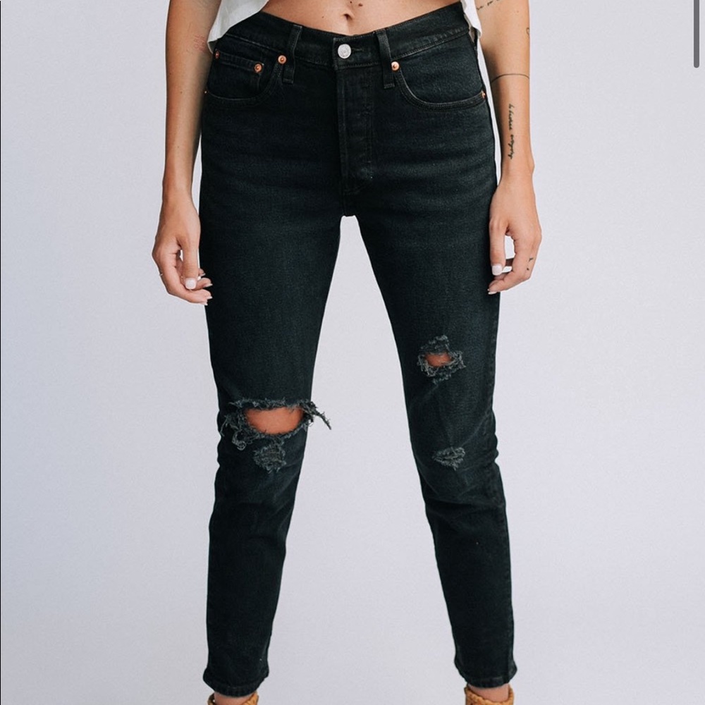 Levi’s 501 Distressed Jeans - Boyfriend Fit